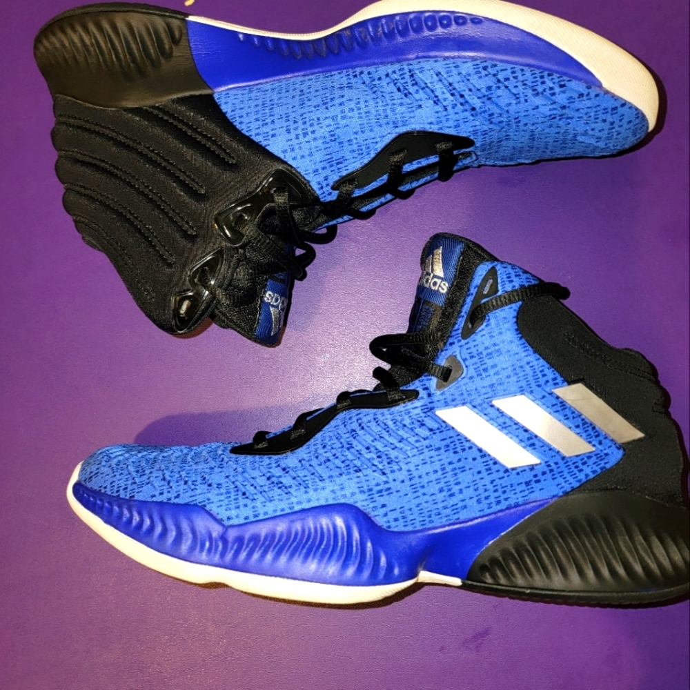 Adidas Mad Bounce, size 9.5, royal blue and black, basketball shoes, with box
